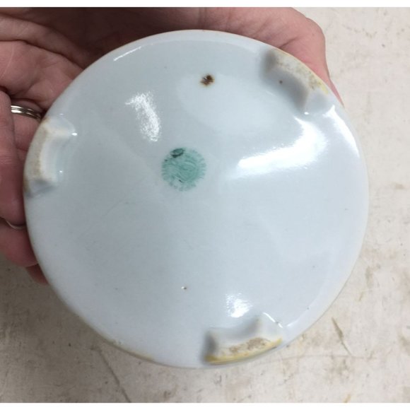 Vintage Hat Pin Holder, Trinket Dish & Hair Receiver Dish - Picture 12 of 15